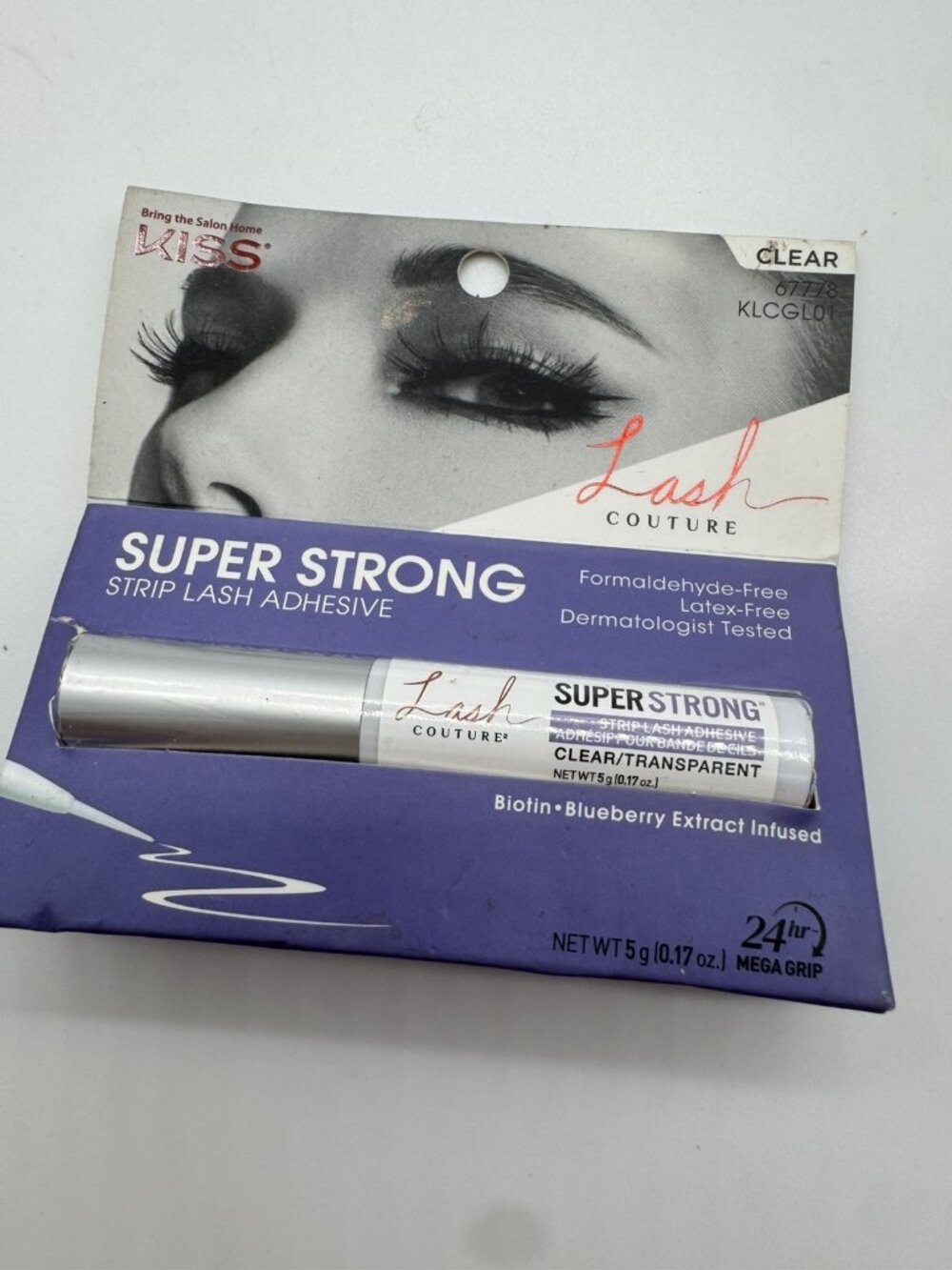KISS Lash Glue Super Strong Strip Lash Adhesive Clear KLCGL01 New